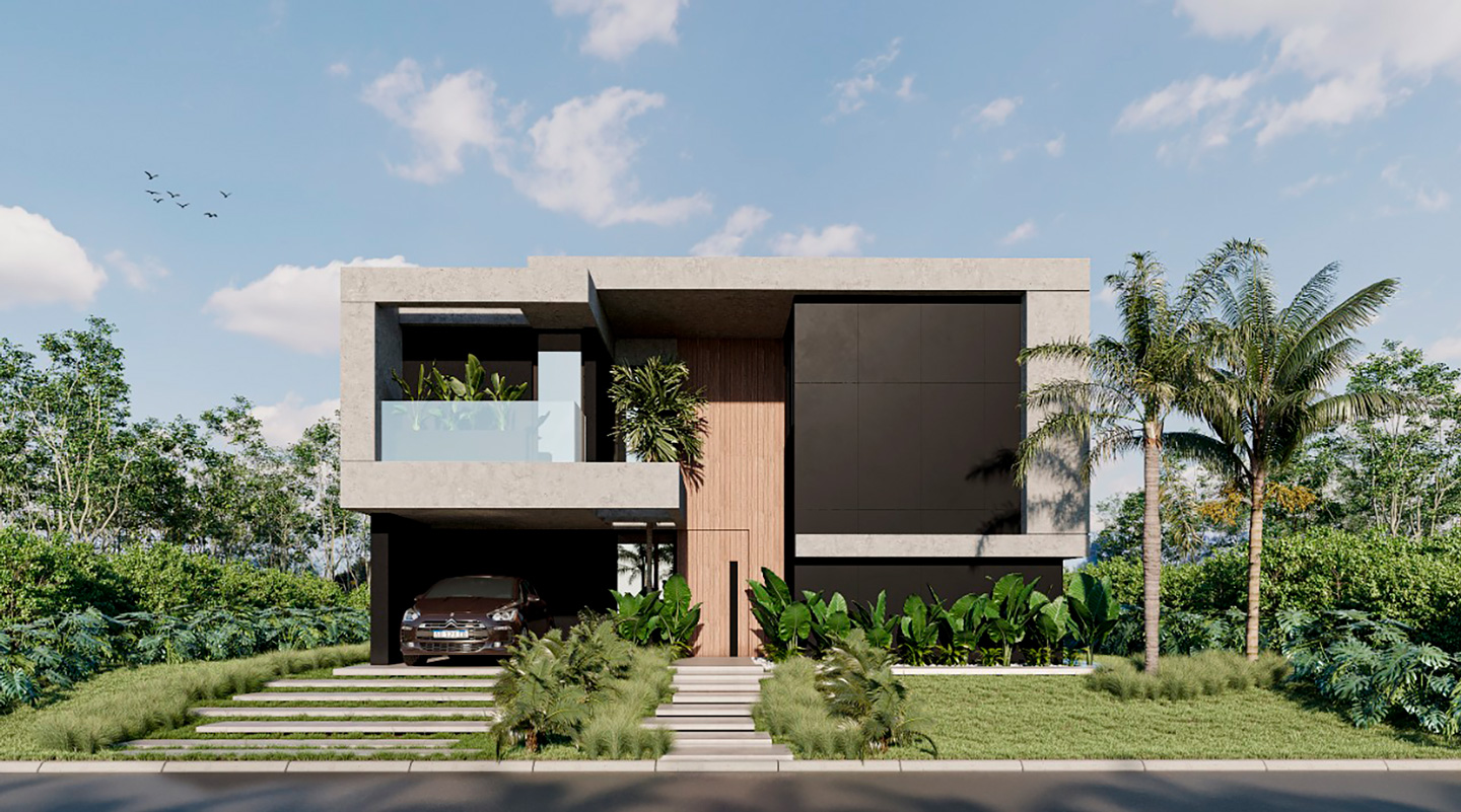 Render de la casa Yacht en Nordelta